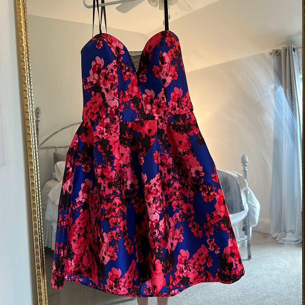 Floral HOCO dress worn once